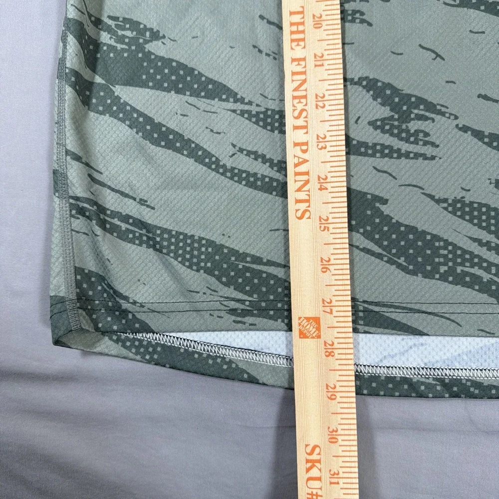 Yeti Cycles MTB Jersey Mens Large Sage Green Tiger Stripe Camo Trail Cycling Tee - Picture 12 of 12